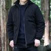 Autumn and Winter Men's Fleece Hooded Jacket Outdoor Windproof Warm Cold Casual Simple Men's Jacket