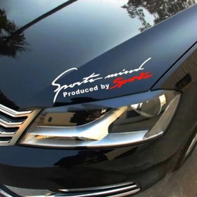 Popular 1PCS Car Auto Reflective TRD Black Red Racing Car Vinyl Graphic Decal Letter Personality Auto Stickers 19cmx7cm