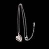 Trendy Stainless Steel Animal Leaf Pendant Necklace with Clavicle Chain