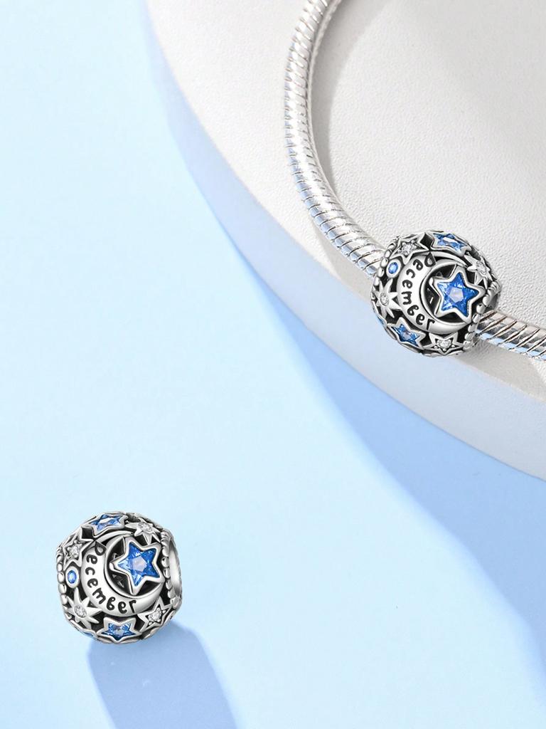 Charms Plata Birthstone Beads Charm Copper Plated Fit Charms Copperoriginal Bracelet For Jewelry Making Diy Charm