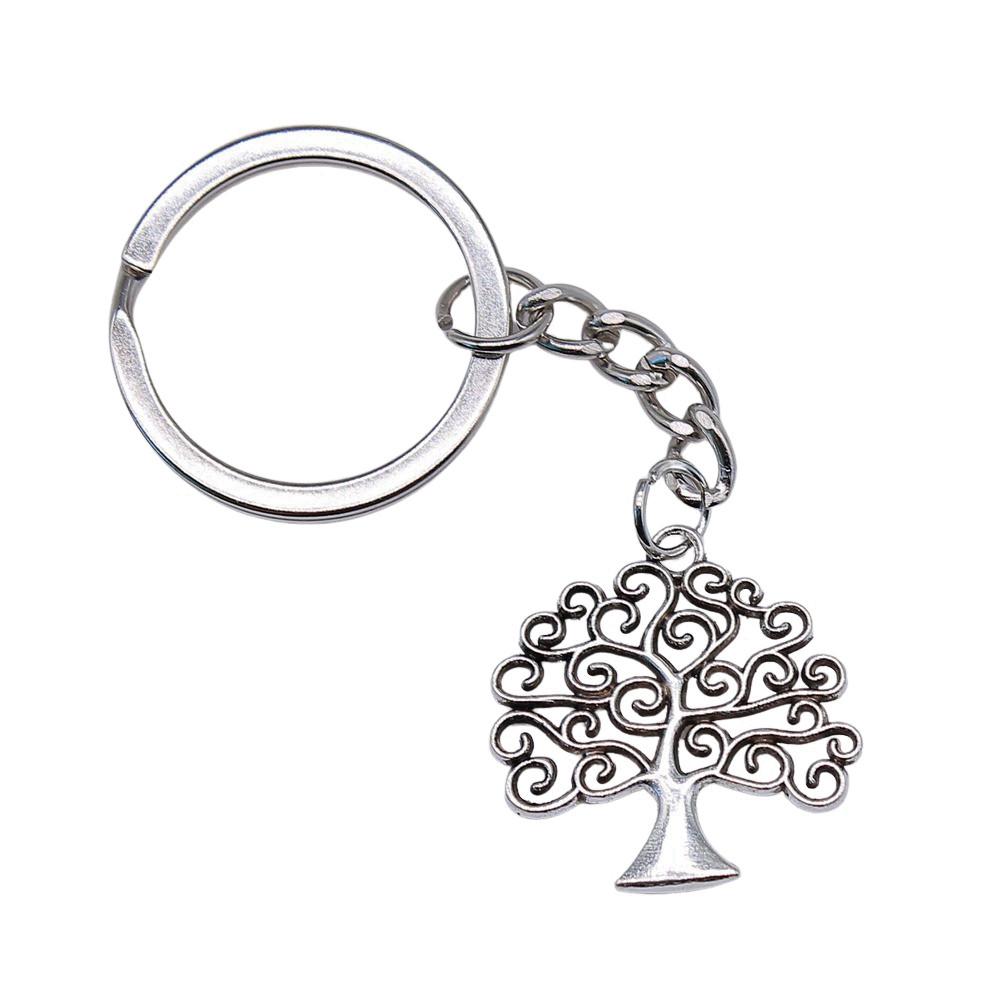28mm Schlüsselanhänger Lebensbaum Kabbalah Hochzeitsschmuck Zubehör QY054