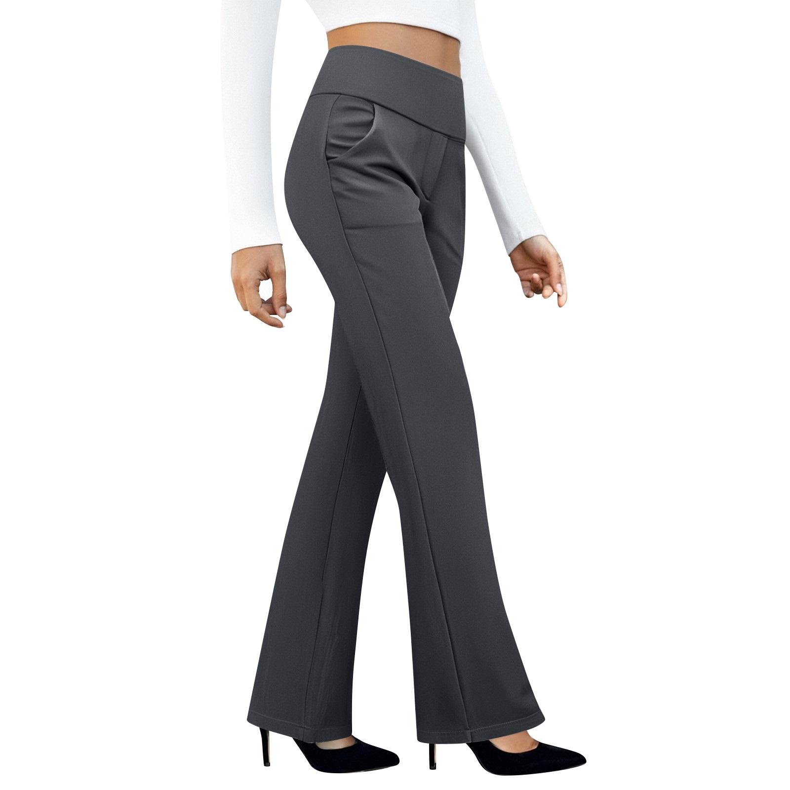

Women s Yoga Pants Casual Pants Slacks With Pockets High Waist L