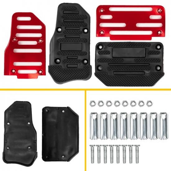 Accessories Non-Slip Automatic Gas Brake Foot Pedal Pad Cover Kit Pair Universal