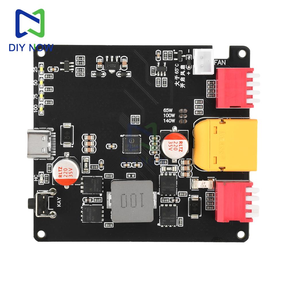 140W Two-Way Fast Charging Module Buck-boost 2-6S Lithium Battery Charging Board IP2366 with Automatic Temperature Control