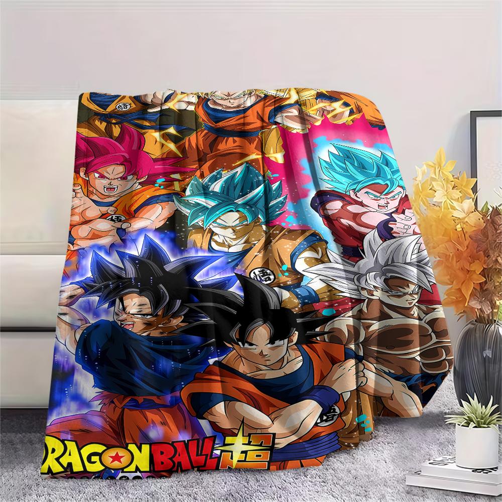 Dragon Ball characters Print Flannel Blanket,High quality Comfortable for All Seasons,Home Decor,Warmth and Comfort,Perfect for Christmas Gifts