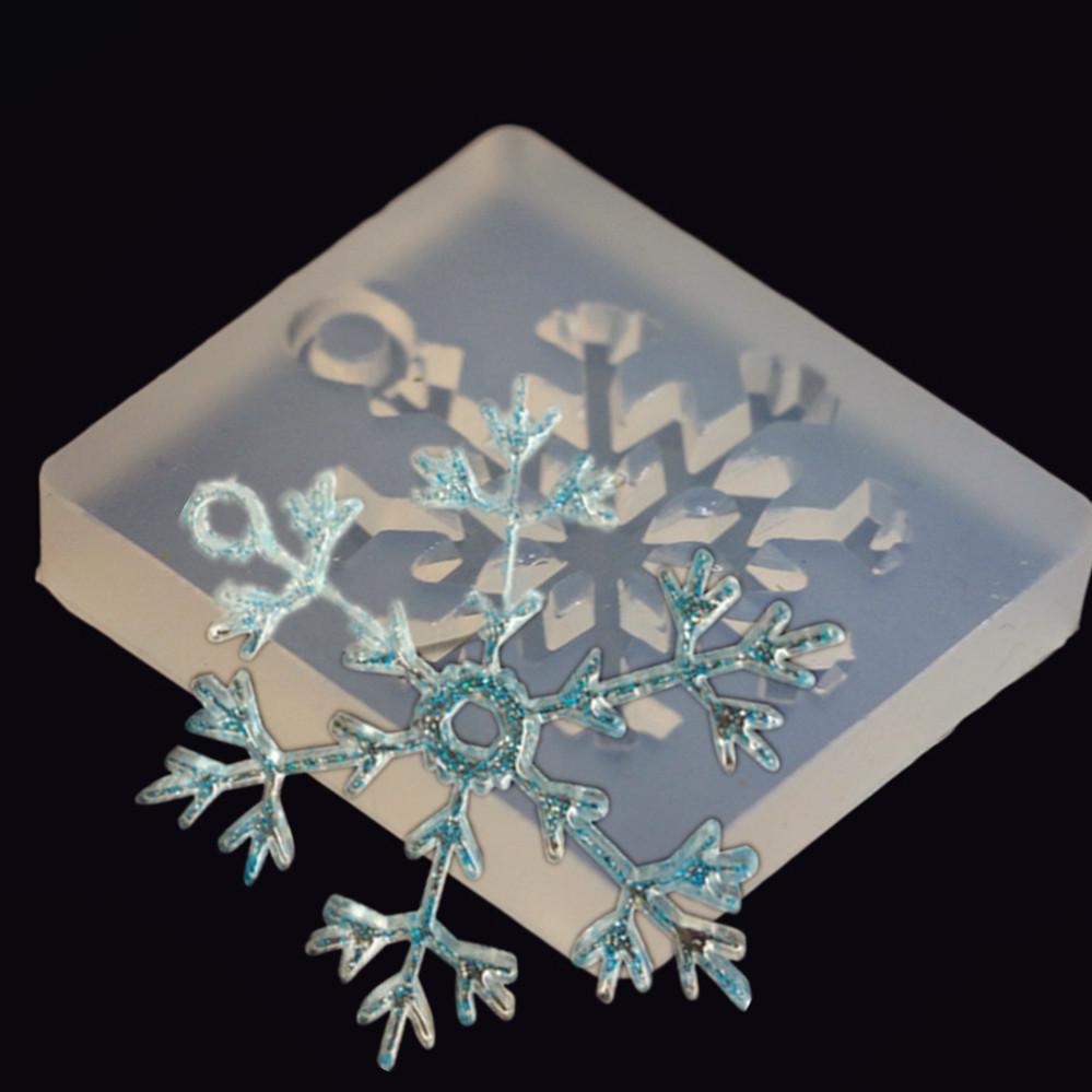 3D Snowflake Silicone Pendant Mold Making Jewelry Resin Casting Molds DIY Craft/_