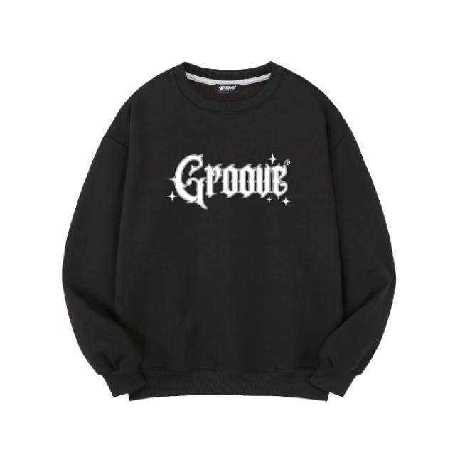 GROOVESTEP Elan Lettering Oversized Sweatshirt M0187 (A Type)