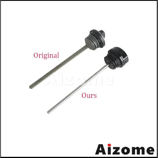 Aluminum Oil Dipstick W/ Temperature Gauge Motorcycle Oil Plug Temp Gauge For Harley Touring Road Street Glide FLHXSE FLTRXSE