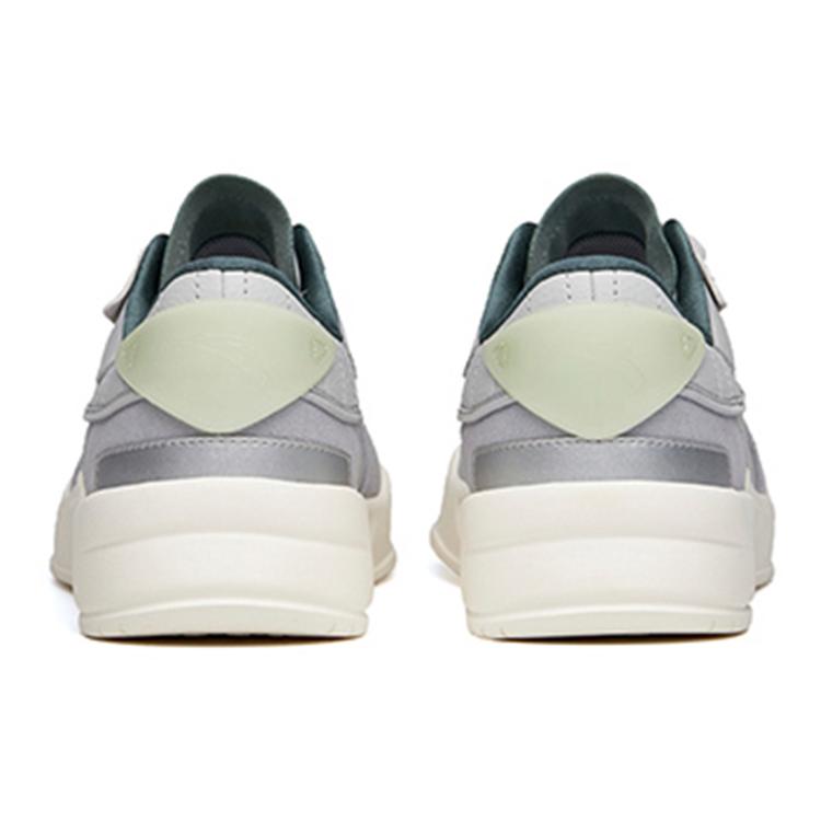 New Anta Breathable Low Top Skateboard Shoes Men's Mist Gray Patchwork 912138823-2