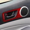 Red Carbon Fiber Interior Front Door Handle Cover Trim For Toyota Tacoma 2012-15