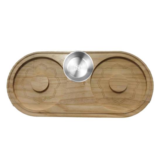 

Солонка для коктейлей 2-в-1, деревянная сахарная кромка для коктейлей с разделочной доской, домашний бар, вечеринка, бокалы, кромка, аксессуары B