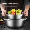 Thickened Stainless Steel Multi-Purpose Kitchen Bowl