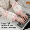 Long, Cute Cartoon Plush Sleeves for Women, Adult and Student, Anti-dirt Sleeves, Office Down Jacket for Autumn and Winter, Sleeve Protection