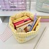 1 Open Storage Bag for Cosmetics and Miscellaneous Items Printed Cloth Bag Soft Mesh 12*10cm