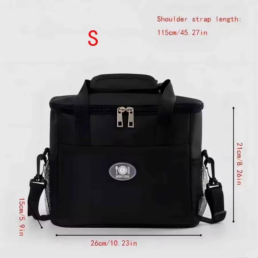 European And American Fashion Can Cross Body Thickened Lunch Insulation Bag With Large Capacity Business Lunch Bag