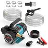 SEESII Electric Diesel Transfer Pump Kit, 12V Fuel Transfer Pump for Diesel Kerosene, 13GPM Portable Transfer Pump with Filter, Fuel Nozzle, 2x6.56FT
