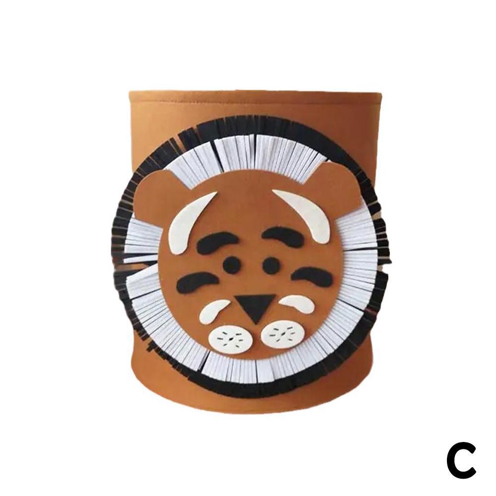 Фетровое ведро для хранения игрушек с животными мультяшное животное большое портативное органайзер для грязной одежды и обуви контейнер для мелочей складная коробка для хранения 859₽