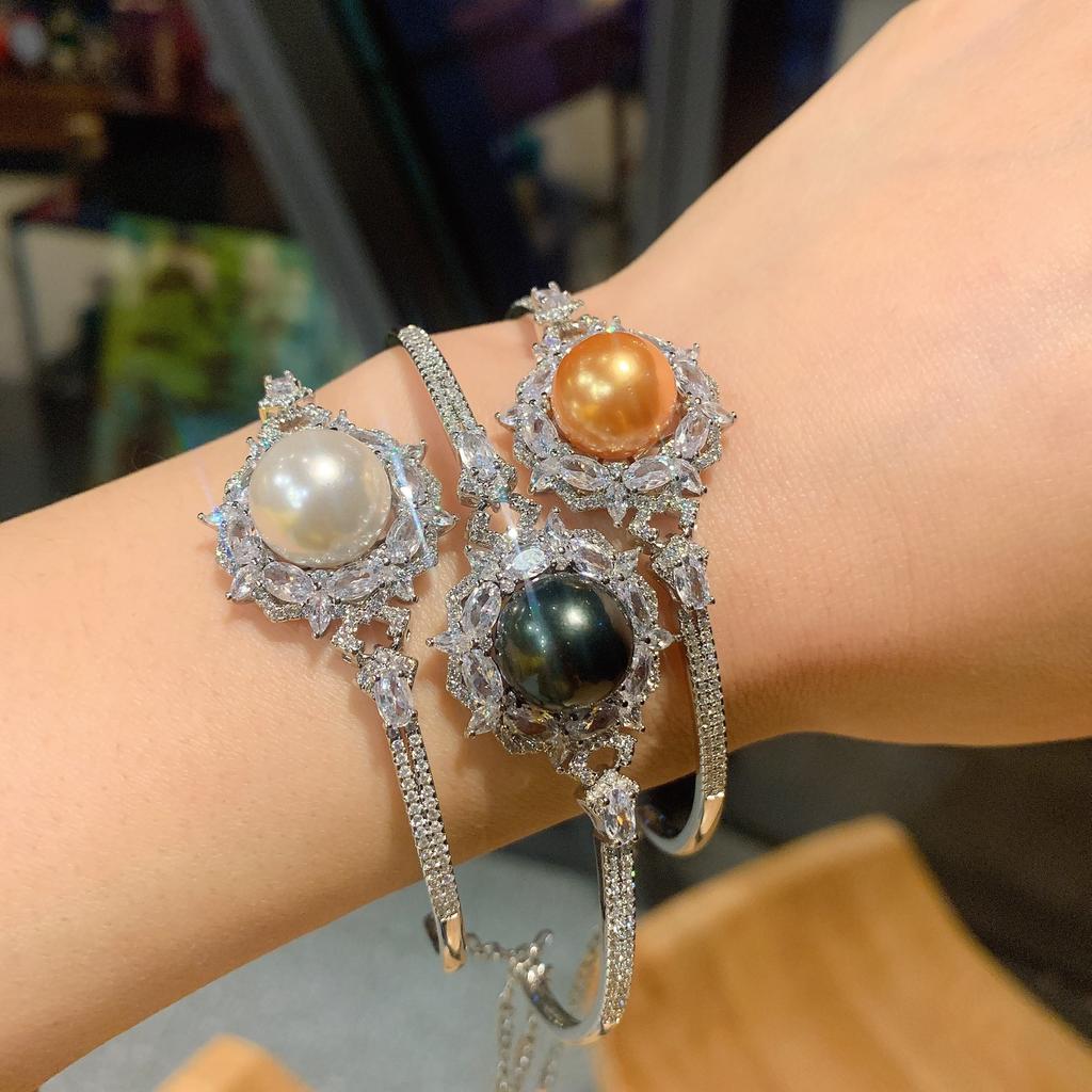 Douyin Australian Fritillary Pearl Treasure Set Ring Bracelet Necklace Bracelet Women'S