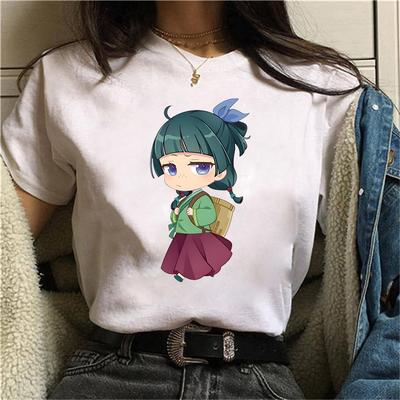 T-shirts imprimés Anime Hot Les Carnets de l'Apothicaire Mignons Maomao Chemises à Manches Courtes Femmes Hommes Été Décontracté T-shirts à Col Rond
