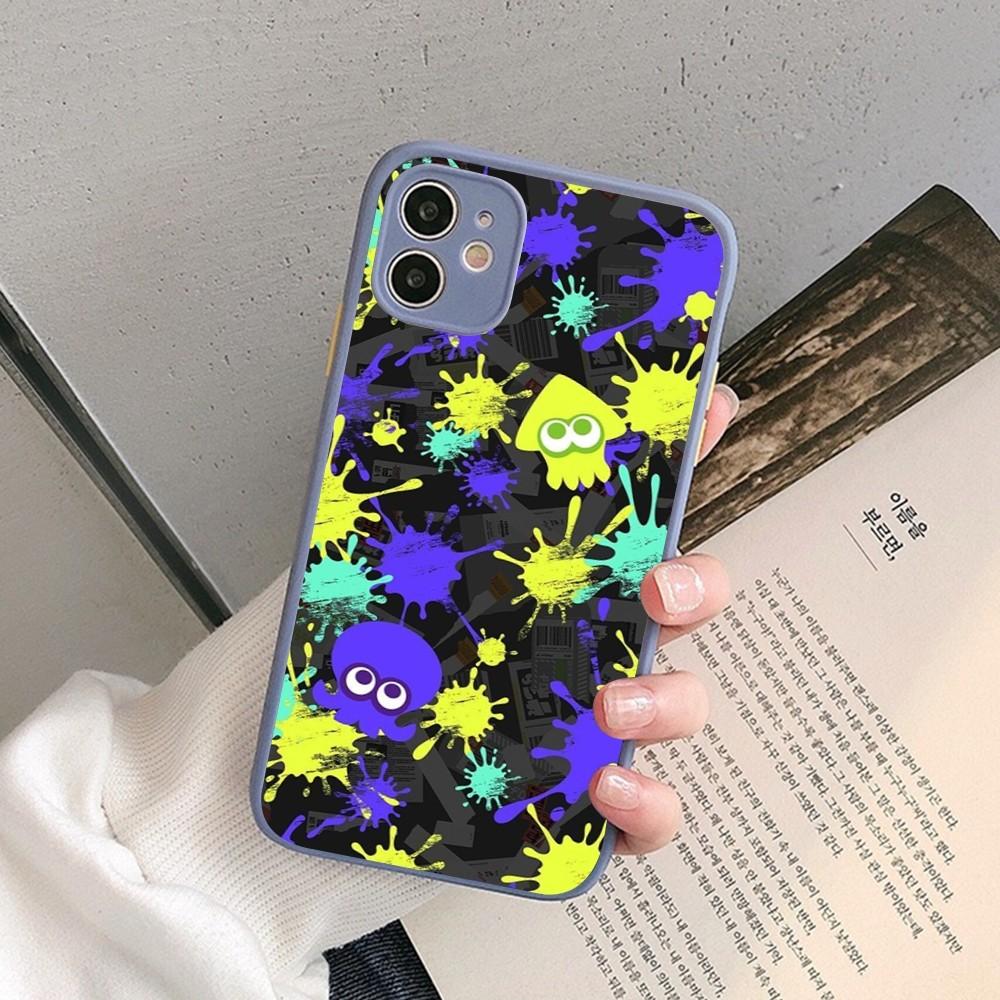 Game Splatoon Art Phone Case for iPhone 14 11 12 13 Mini Pro Max 8 7 Plus X XR XS MAX Translucent Matte Cover