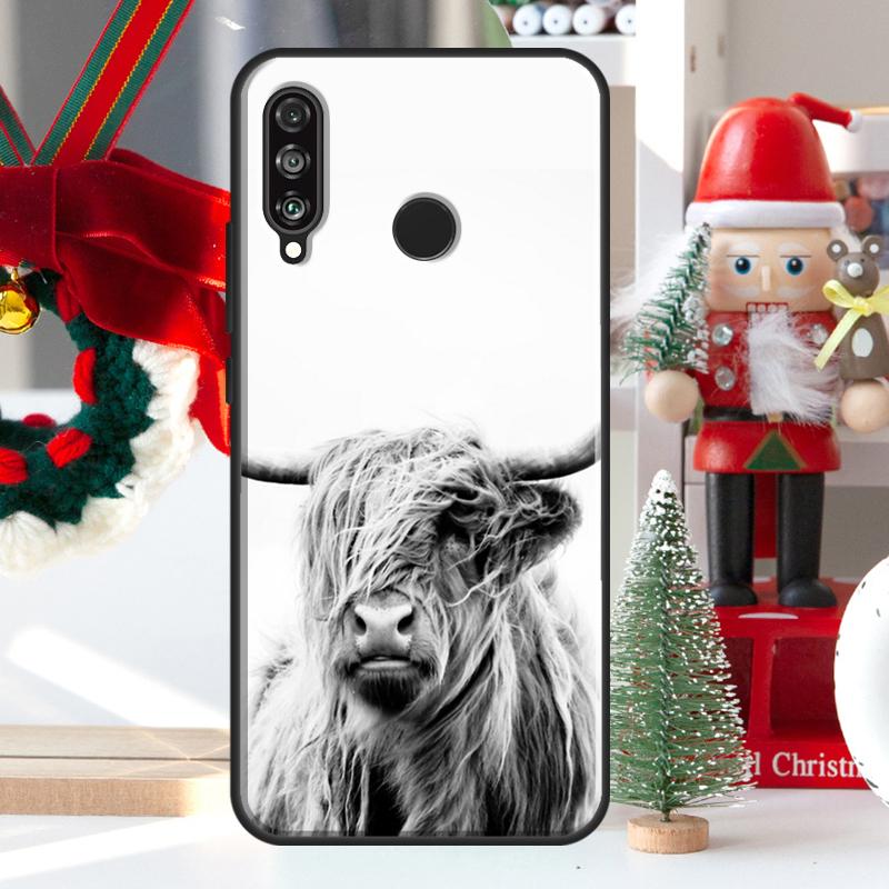 Cute Highland Cow For Huawei Nova 12i 11i 8i 12s Y73 Y72 Y61 Y91 Y90 Y70 Y60 9 10 SE P60 Pro P30 P40 Lite Case