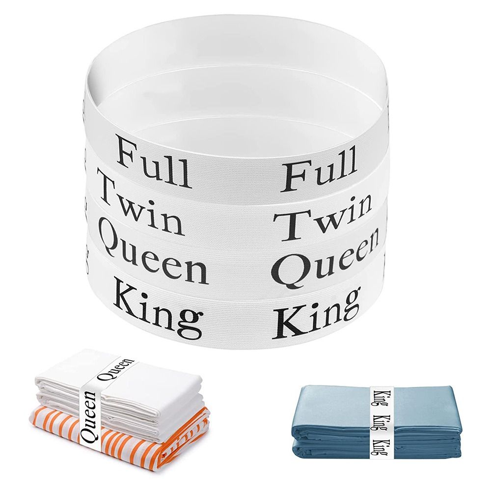 

For Dorm Laundr Closet Organization Bed Sheets Storage Bands Sheet Straps Sheet Organizer Belt QUEEN