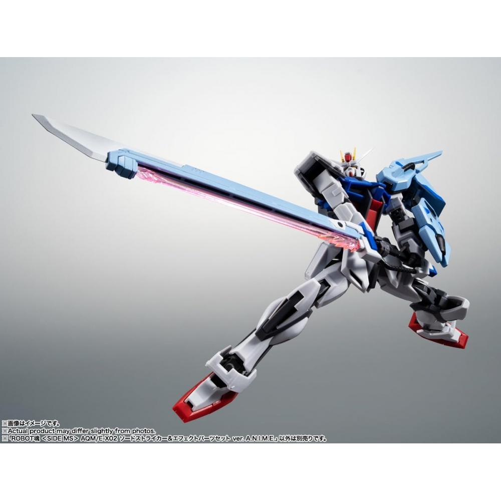 TAMASHII NATIONS ROBOT Spirits Mobile Suit Gundam SEED AQME-X02 Sword Striker & Effect Parts Set ver. A.N.I.M.E. Approx. 165mm ABS&PVC Painted Movable