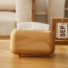 Ins Style Imitation Wood Grain Tissue Box Multi-functional Napkin Dispenser  Bedroom