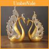 Modern Minimalist Swan Couple Resin Sculpture For Home Office Living Room Dcor