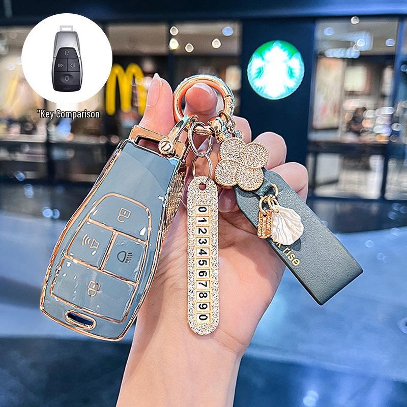 Schutzhülle für Autoschlüssel Beijing BJ40/BJ30/BJ60/BJ20/X7/EU5 für Damen