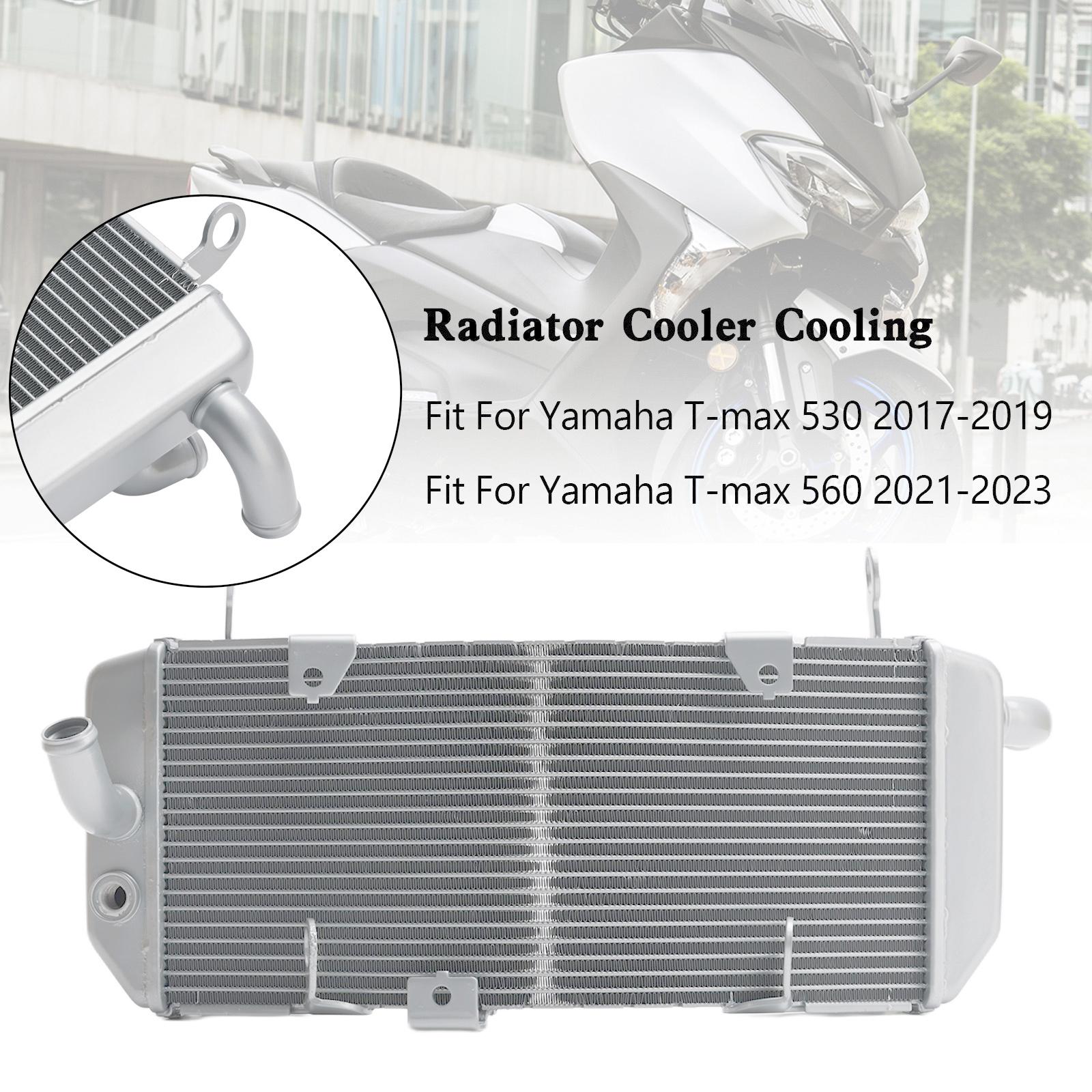 

Aluminum Radiator Cooling Cooler For Yamaha Tmax530 17-19 T-max 560 20-23 Silver