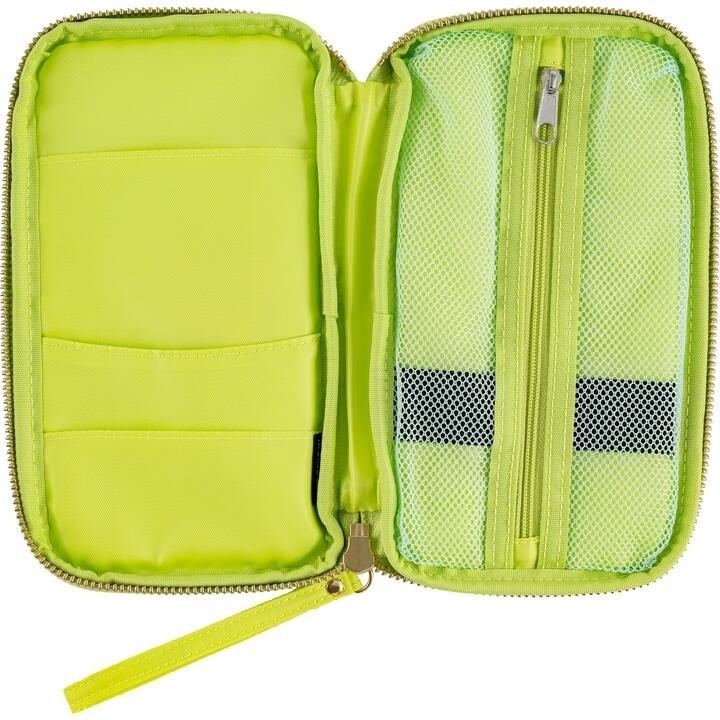 Hobonichi Techo Little Drawer Pouch Aqua Lime Small Organizer Case Japan FS