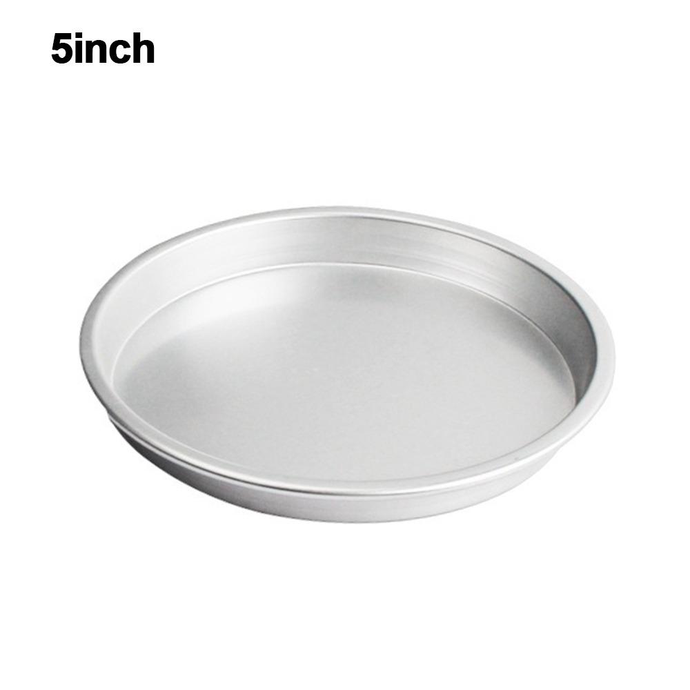 New Round Baking Tray Non-stick Even Heating Pizza Baking Pan Aluminum Alloy Bread Cake Tray