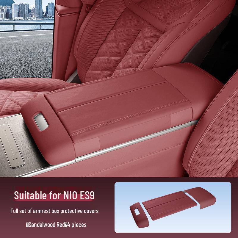 Nio ES9 Second Row Armrest Box Protective Cover - Anti-dirt, Heightened Pad