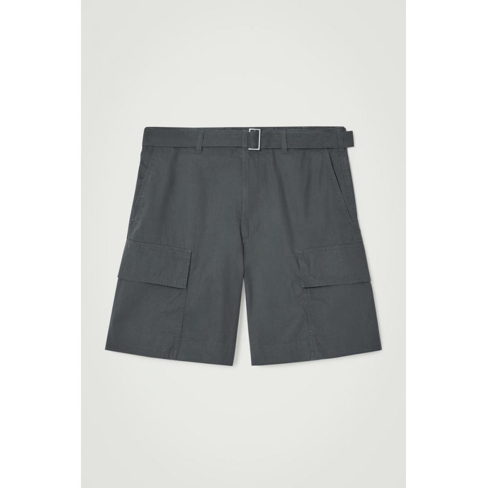 

COS Japan cargo shorts with belt gray/44