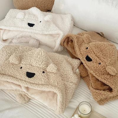 Decke mit Kapuze, verdickt, hält warm, langlebig, praktisch, warm, tragbar, Kapuzendecke, Haushaltsbedarf