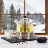 Stainless Steel Tea Warmer Base Oxygen Hole Design Teapot Heater Teapot Warmer  Most Teapots