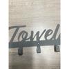 Metal Letter Wall Hook, Rustic Coat & Key Holder, Space-Saving Entryway Organizer, Farmhouse Decor for Hats Towels