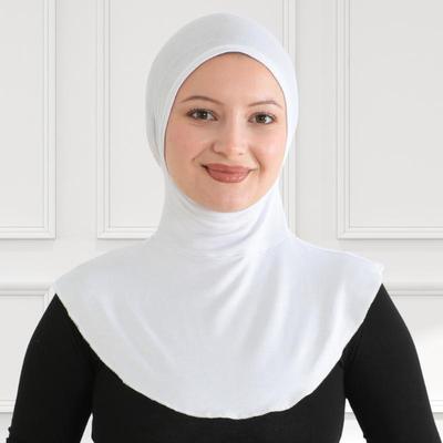 Hijab Esportivo Para Mulheres, Lenço de Cabeça Muçulmano, Turbante Flexível Meninas, Roupa Islâmica Chic Para Academia, Touca Gola de Pescoço Viscose