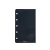 System Planner Accessories Mini 5 Size Dunn Writing Pad Japanese Genuine Leather DMD0 Bi-fold [blue Black]