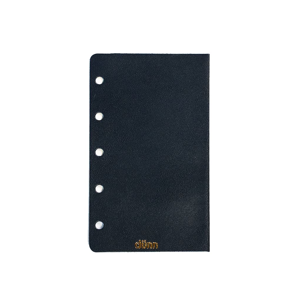 

System planner accessories Mini 5 size dunn writing pad Japanese genuine leather DMD0 bi-fold [blue black]
