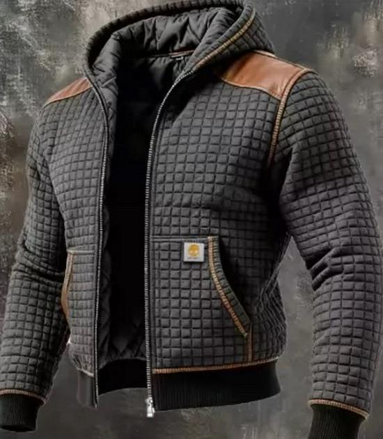 European and American Plus Velvet Hooded Jacket for Autumn and Winter