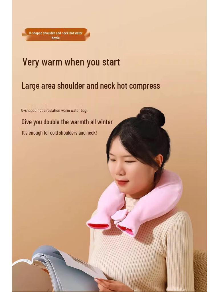 Transparent Hot Water Bottle Scarf: Neck Protector & Warm Compress
