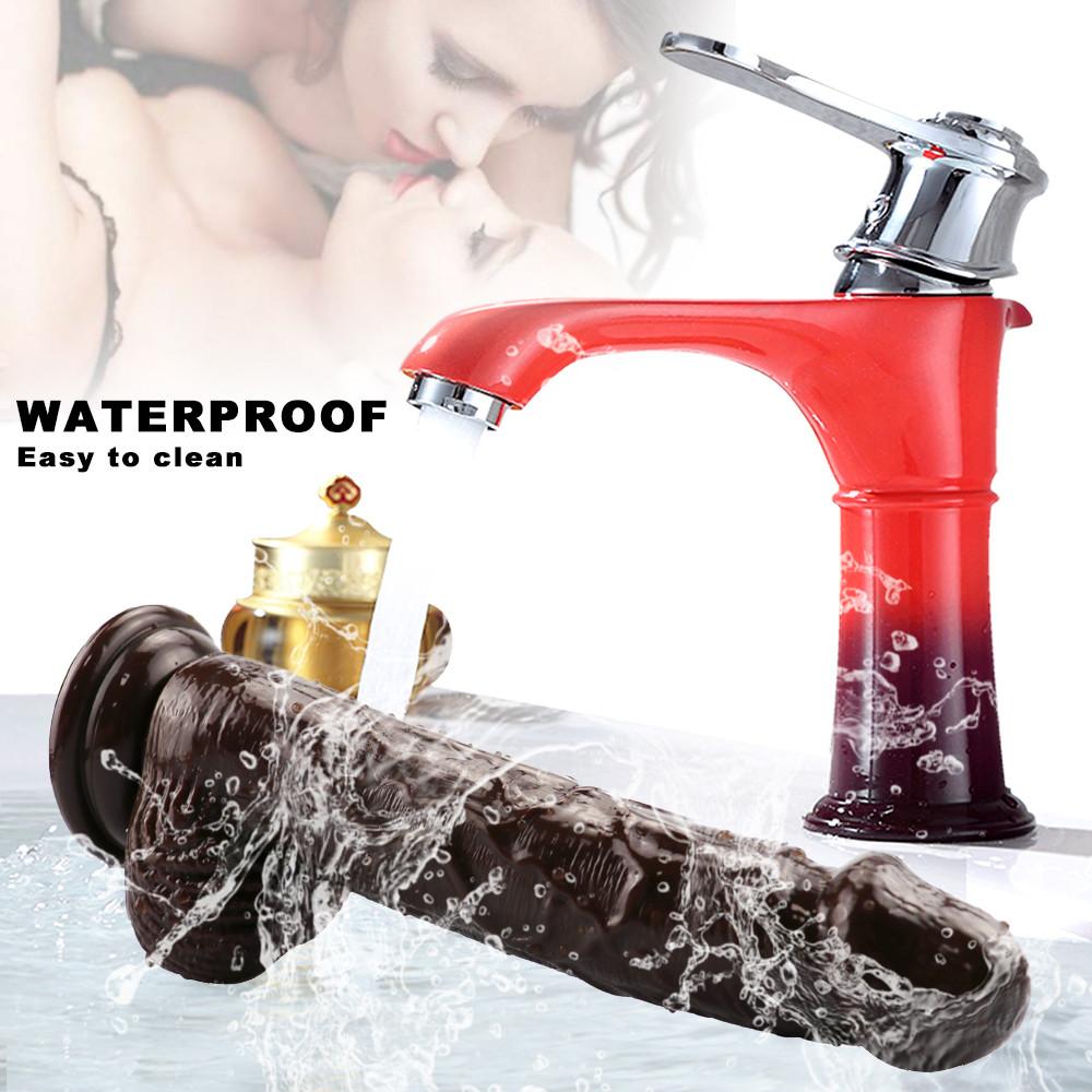 RUNYU Strapon Dildo for Women Suction Cup Realistic Strap-On Dildo Strap On Sex Toy for Lesbian