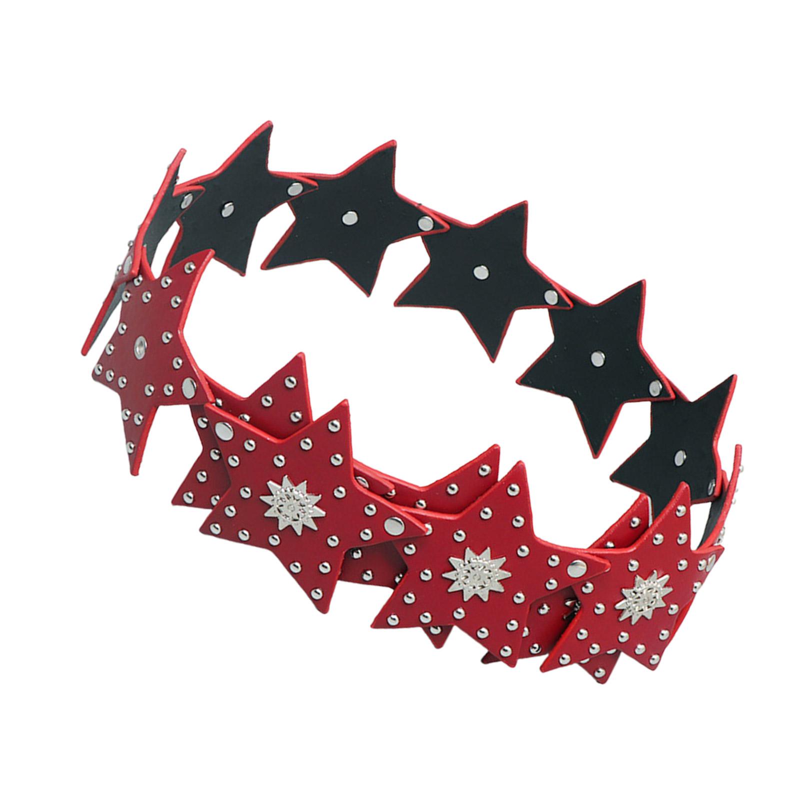 

Grommet Waist Belt Star Studs Studded Chain Costume Belt for Wrap Dress Waist Belt for Suit Skirt Jeans Jewelry красный