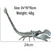 Halloween Skeleton Props: Plastic Crow and Rat Ornaments for Ghost Festival Horror Decor