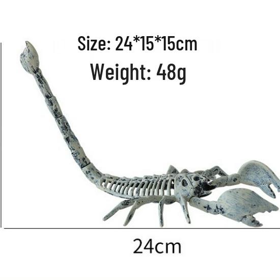 Halloween Skeleton Props: Plastic Crow and Rat Ornaments for Ghost Festival Horror Decor
