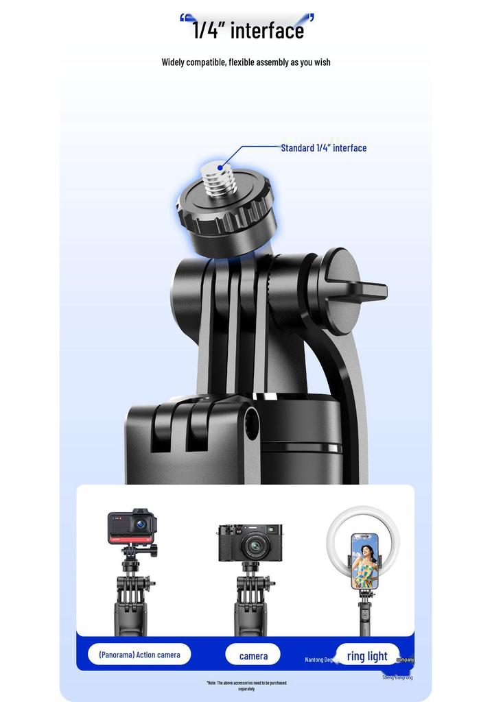 F16 Anti-Shake Ausziehbarer Bluetooth Selfie Stick & Stativ mit Fernbedienung