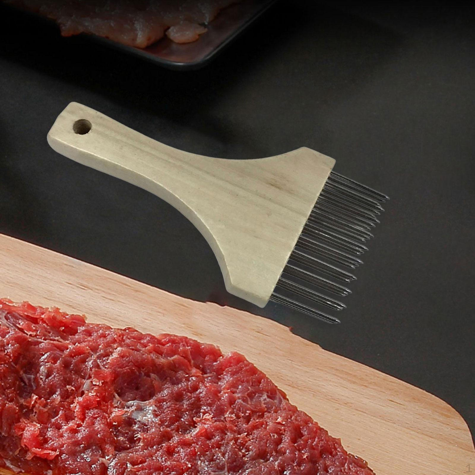 

Meat Tenderizer Manual Practical Sturdy Kitchen Tool Portable Softener Pounder for Steak Veal білий