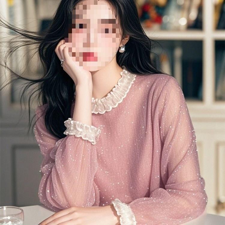 Pink Style Sleeveless Shirt With 3d Pattern And Soft Satin For Spring Casual Wear